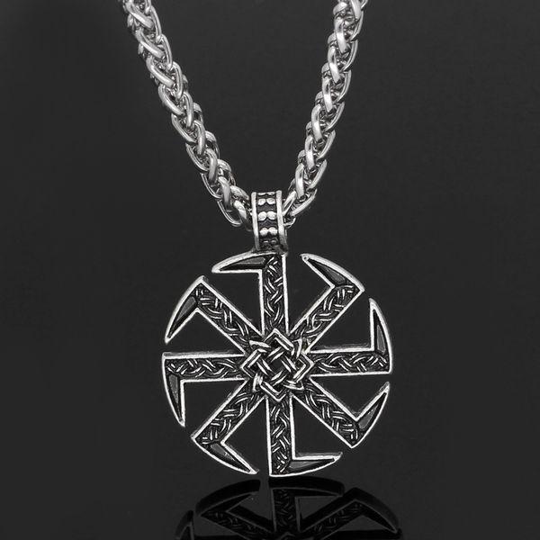 stainless steel chain slavic men's pendant necklace trendsetter accessories long sweater chain, Silver
stainless steel chain slavic men's pendant necklace trendsetter accessories long sweater chain, Silver