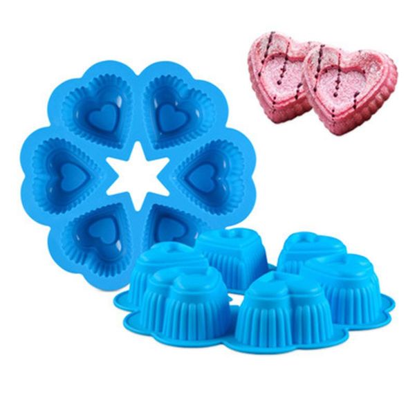 cake tools 6 double layered love shape silicone mold series baking tray diy mousse soap 100% grade tool
cake tools 6 double layered love shape silicone mold series baking tray diy mousse soap 100% grade tool