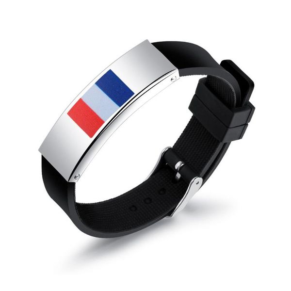 charm bracelets 2021 fashion fans wristband black punk rubber silicone world cup friendship bracelet jewelry gift 3-ph1263, Golden;silver
charm bracelets 2021 fashion fans wristband black punk rubber silicone world cup friendship bracelet jewelry gift 3-ph1263, Golden;silver