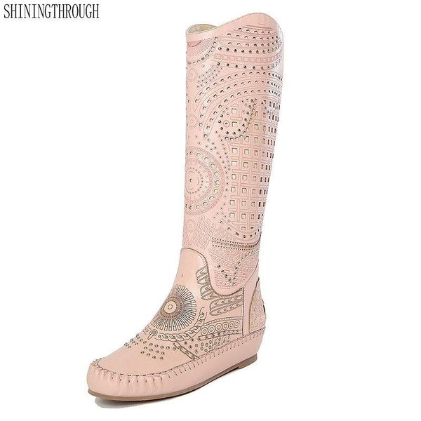boots genuine leather flat women knee high spring autumn party wedding shoes woman cut-outs rome style ladies, Black
boots genuine leather flat women knee high spring autumn party wedding shoes woman cut-outs rome style ladies, Black