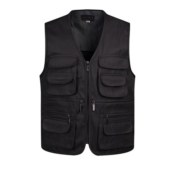 men's vests b 2021 men multi-pocket classic waistcoat male sleeveless unloading solid coat work vest pographer tactical masculino jacke, Black;white
men's vests b 2021 men multi-pocket classic waistcoat male sleeveless unloading solid coat work vest pographer tactical masculino jacke, Black;white