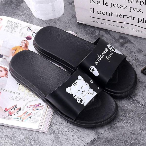 slippers summer cute women home light soft flat eva bathroom slides lovely cat non-slip kids flip flop indoor slipper, Black
slippers summer cute women home light soft flat eva bathroom slides lovely cat non-slip kids flip flop indoor slipper, Black