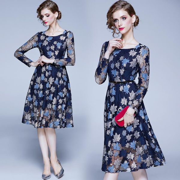 casual dresses simgent a line dress women fashion long sleeve one neck elegant floral lace vestidos clothing sg003311, Black;gray
casual dresses simgent a line dress women fashion long sleeve one neck elegant floral lace vestidos clothing sg003311, Black;gray