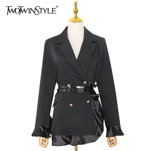 patchwork black blazer for female notched long sleeve high waist with sashes elegant blazers women autumn 210524, White;black
patchwork black blazer for female notched long sleeve high waist with sashes elegant blazers women autumn 210524, White;black