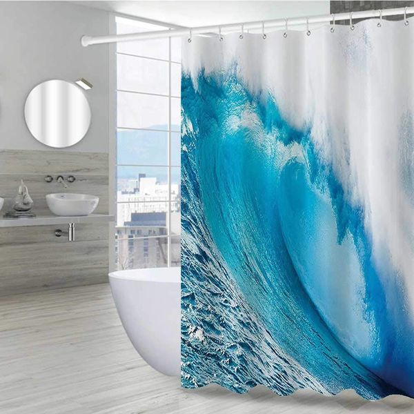 ocean fun shower curtain 72" w x 96" l, surfing water tube appears after forceful giant wave curls itself on sea picture print
ocean fun shower curtain 72" w x 96" l, surfing water tube appears after forceful giant wave curls itself on sea picture print