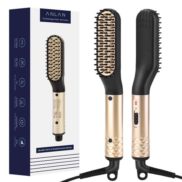 hair straightener comb durable electric straight hair comb brush heated ceramic hair straightening electric brush, Silver
hair straightener comb durable electric straight hair comb brush heated ceramic hair straightening electric brush, Silver