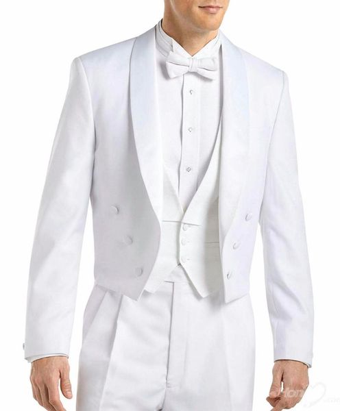 men's suits & blazers white 3 pieces wedding shawl lapel men groom tuxedos fashion formal dress suit set custom terno masculino, White;black
men's suits & blazers white 3 pieces wedding shawl lapel men groom tuxedos fashion formal dress suit set custom terno masculino, White;black