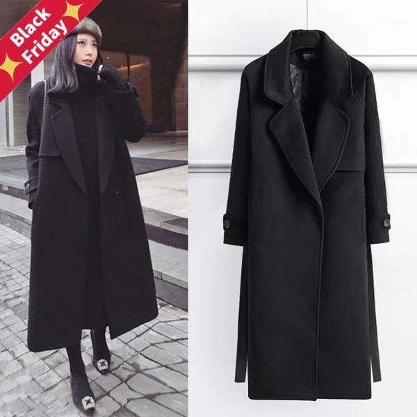 hodisytian spring women wool blends trench coat elegant outerwear casual loose cardigan female cashmere overcoat korean version women's, Black
hodisytian spring women wool blends trench coat elegant outerwear casual loose cardigan female cashmere overcoat korean version women's, Black