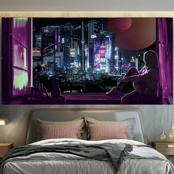 tapestries decoration boheme chic tapestry home tapiz colgante punk night street view
tapestries decoration boheme chic tapestry home tapiz colgante punk night street view