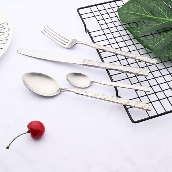 flatware sets silver matte 2/4/6/8 set tableware 18/10 stainless steel cutlery kitchen dinner silverware fork spoon knife dinnerware
flatware sets silver matte 2/4/6/8 set tableware 18/10 stainless steel cutlery kitchen dinner silverware fork spoon knife dinnerware