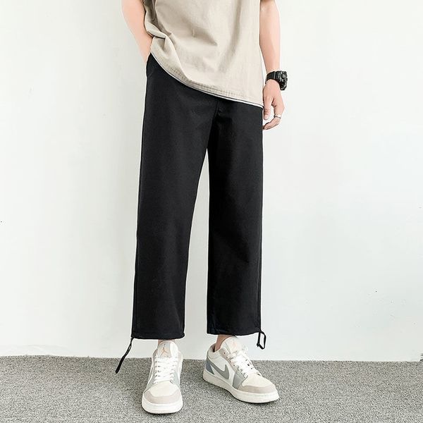 men's pants summer thin casual fashion black men streetwear korean loose straight wide legs mens ice silk u0h4
men's pants summer thin casual fashion black men streetwear korean loose straight wide legs mens ice silk u0h4