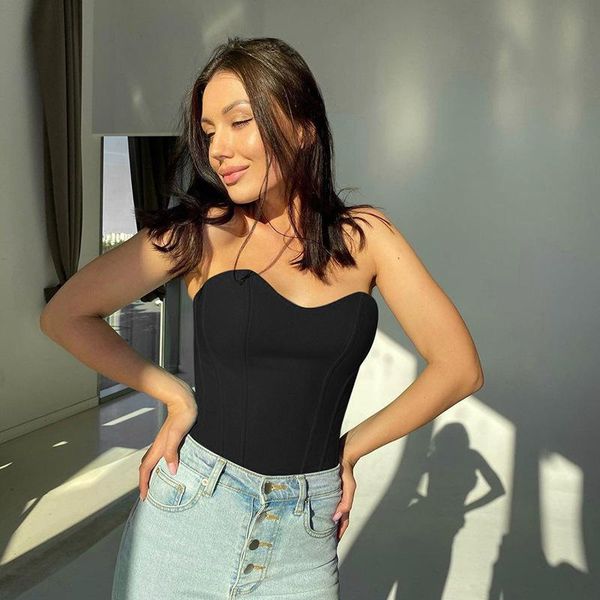 women's tanks & camis crop summer corset tank vintage fashion tube solid color vest camisole underwear short clothes lady bustier, White
women's tanks & camis crop summer corset tank vintage fashion tube solid color vest camisole underwear short clothes lady bustier, White