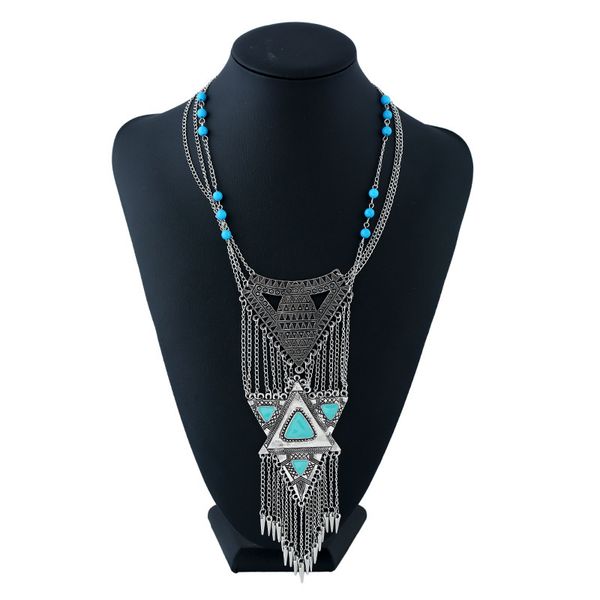 fashion necklace long sweater chain tassel water drop pendant women accessories oil drop handmade jewelry, Silver
fashion necklace long sweater chain tassel water drop pendant women accessories oil drop handmade jewelry, Silver
