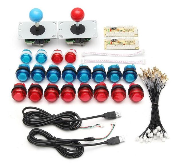 game controllers & joysticks diy joystick arcade kits 20 led buttons 2 usb encoder joypad kit cables parts set
game controllers & joysticks diy joystick arcade kits 20 led buttons 2 usb encoder joypad kit cables parts set