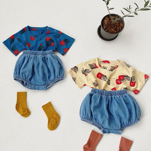 2021 summer new baby clothing set toddler infant girls cartoon print t shirt baby boys pp pants denim shorts clothes sets, Blue
2021 summer new baby clothing set toddler infant girls cartoon print t shirt baby boys pp pants denim shorts clothes sets, Blue