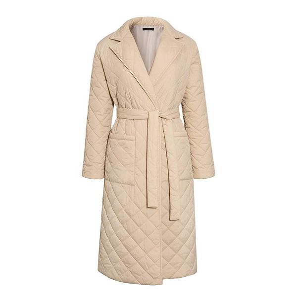 women's wool & blends 2021 autumn winter long jacket women suit collar slim warm cotton clothes pockets belt ladies middle length coat, Black
women's wool & blends 2021 autumn winter long jacket women suit collar slim warm cotton clothes pockets belt ladies middle length coat, Black
