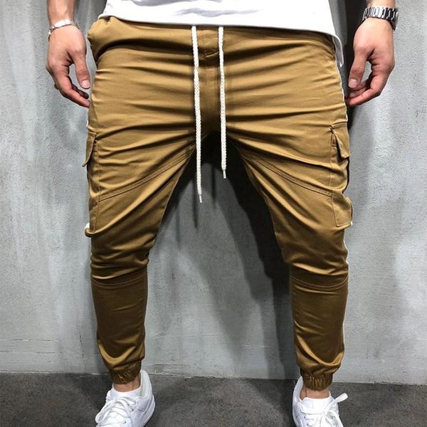 men's pants 2021 trendy brand slim solid color sports trousers fashion small feet casual stitching multi-pocke elasticityt overalls, Black
men's pants 2021 trendy brand slim solid color sports trousers fashion small feet casual stitching multi-pocke elasticityt overalls, Black