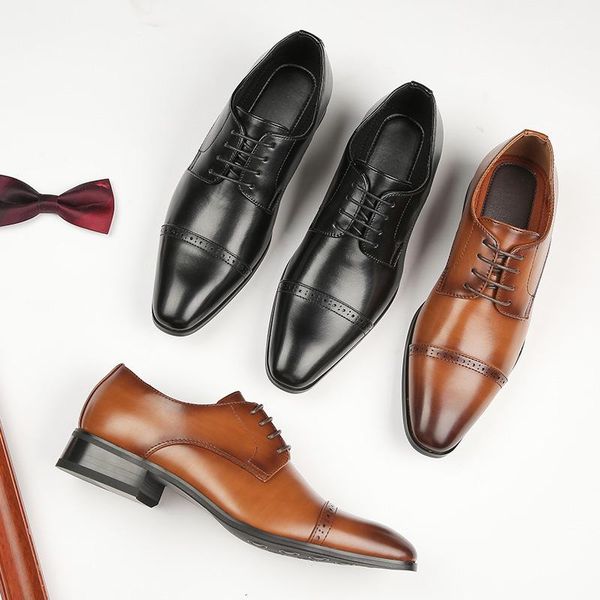 dress shoes 2021 four seasons british business leather men gentleman lace-up single office formal wear wedding derby yx036, Black
dress shoes 2021 four seasons british business leather men gentleman lace-up single office formal wear wedding derby yx036, Black