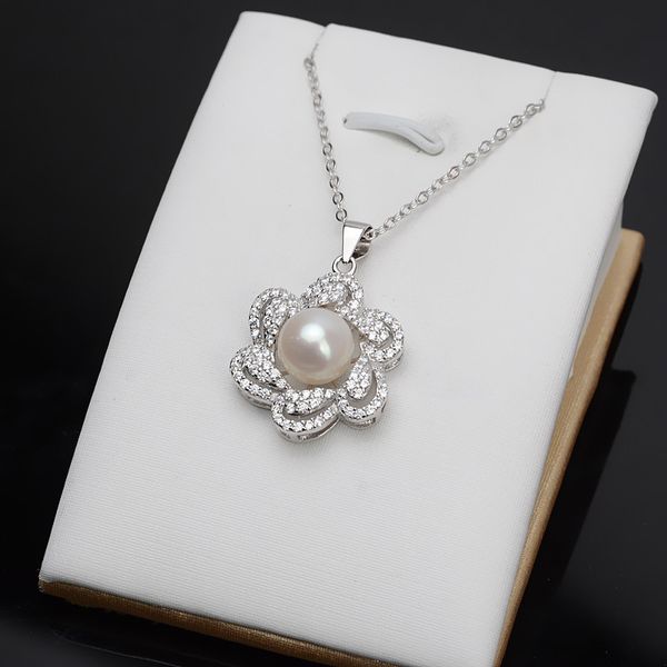 s925 silver flower pendant temperament female pendant 10-11 pearl diy jewelry accessories semi-finished products 619
s925 silver flower pendant temperament female pendant 10-11 pearl diy jewelry accessories semi-finished products 619