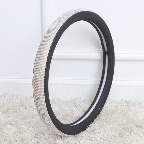 steering wheel covers fashionable rhinestone car cover anti-slip sleeve protector (black leather + white diamond)
steering wheel covers fashionable rhinestone car cover anti-slip sleeve protector (black leather + white diamond)