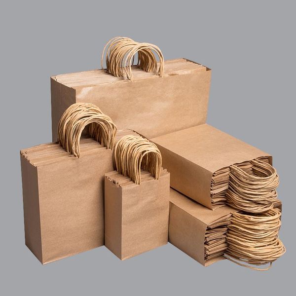 gift wrap custom logo 10pcs/lot large size brown portable kraft paper bags for books clothes gifts customizable pattern
gift wrap custom logo 10pcs/lot large size brown portable kraft paper bags for books clothes gifts customizable pattern