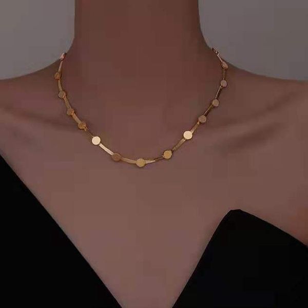 chokers titanium steel non fading temperament neck chain female light luxury gold necklace 2021 clavicle, Golden;silver
chokers titanium steel non fading temperament neck chain female light luxury gold necklace 2021 clavicle, Golden;silver