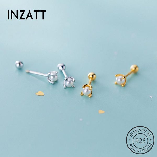 stud inzareal 925 sterling silver minimalist pearl round earrings for fashion women fine jewelry bohemian accessories gift, Golden;silver
stud inzareal 925 sterling silver minimalist pearl round earrings for fashion women fine jewelry bohemian accessories gift, Golden;silver