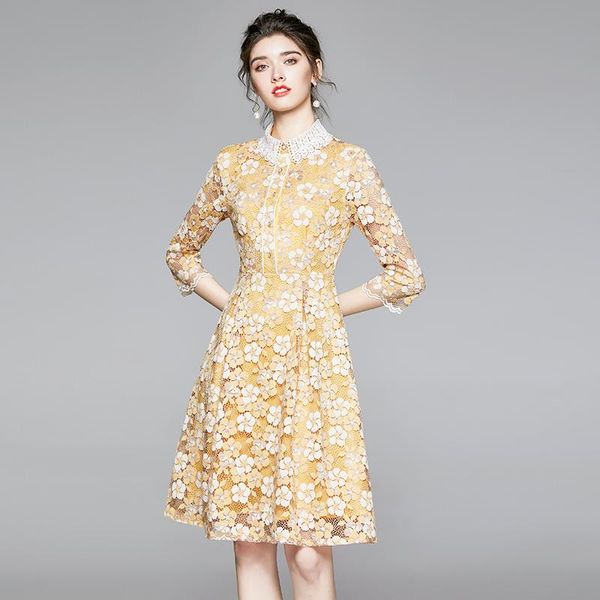 casual dresses zuoman women autumn elegant lace dress festa wedding cocktail party robe femme vintage designer yellow vestidos, Black;gray
casual dresses zuoman women autumn elegant lace dress festa wedding cocktail party robe femme vintage designer yellow vestidos, Black;gray
