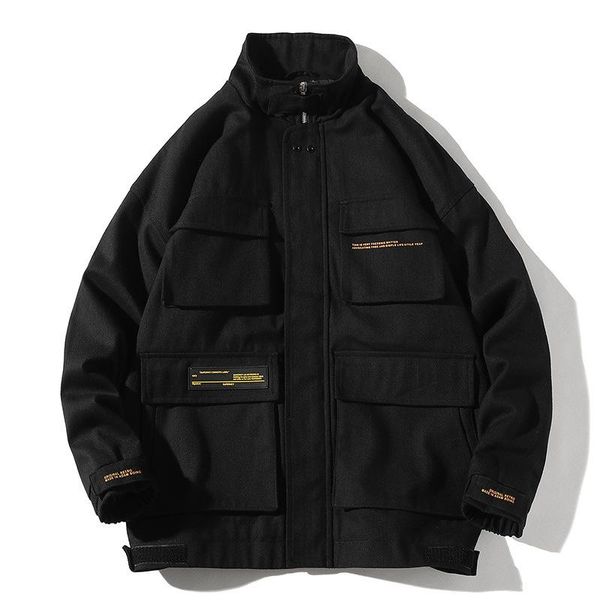 men's jackets streetwear autumn cargo men solid color jacket hip hop multiple pockets windbreaker male bomber, Black;brown
men's jackets streetwear autumn cargo men solid color jacket hip hop multiple pockets windbreaker male bomber, Black;brown