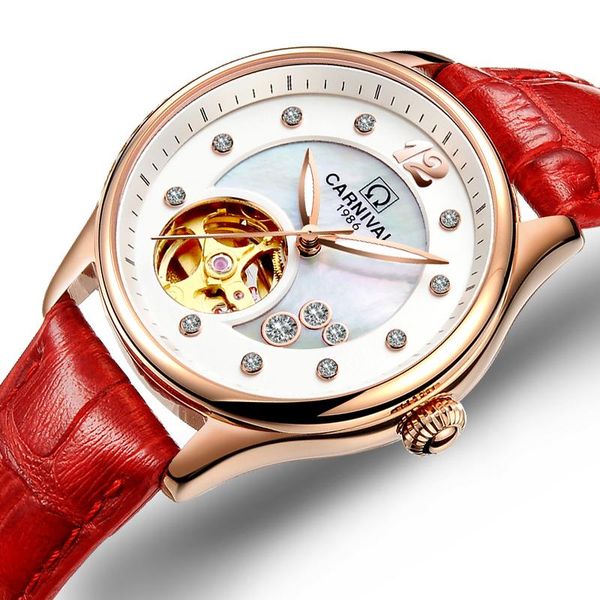wristwatches switzerland carnival women watches ladies automatic mechanical watch waterproof relogio feminino c0682-4, Slivery;brown
wristwatches switzerland carnival women watches ladies automatic mechanical watch waterproof relogio feminino c0682-4, Slivery;brown
