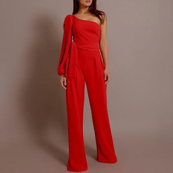 fashion office solid stylish women jumpsuits one shoulder slit sleeve black, Black;white
fashion office solid stylish women jumpsuits one shoulder slit sleeve black, Black;white