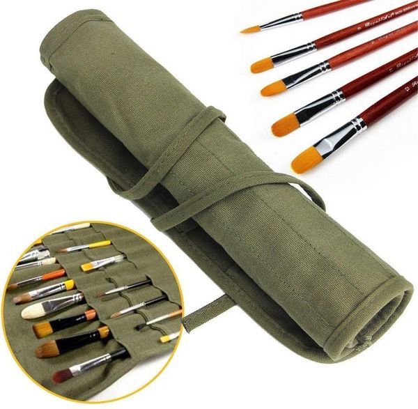 pencil cases 22-piece storage case for gouache paintbrush canvas bag green washable pen pencils wrap pouch holder cloth
pencil cases 22-piece storage case for gouache paintbrush canvas bag green washable pen pencils wrap pouch holder cloth