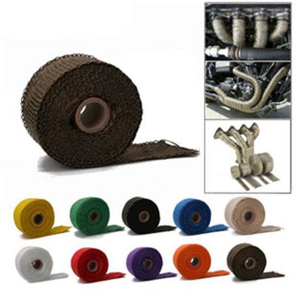 15m motorcycle exhaust heat wrap for fiberglass shield with stainless ties thermal header pipe tape system
15m motorcycle exhaust heat wrap for fiberglass shield with stainless ties thermal header pipe tape system