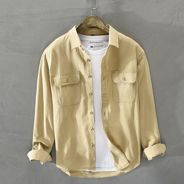 men's casual shirts pure cotton american tooling shirt jacket long-sleeved spring autumn thin section multi-pocket loose, White;black
men's casual shirts pure cotton american tooling shirt jacket long-sleeved spring autumn thin section multi-pocket loose, White;black