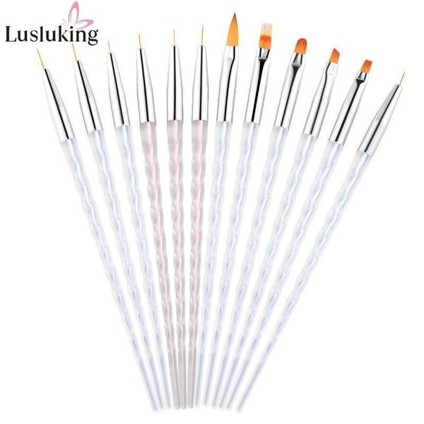 nail brushes 7/9/11mm set art uv gel brush liner painting lines stripe pen gradient drawing flower tips manicure tools extension builder, Yellow
nail brushes 7/9/11mm set art uv gel brush liner painting lines stripe pen gradient drawing flower tips manicure tools extension builder, Yellow