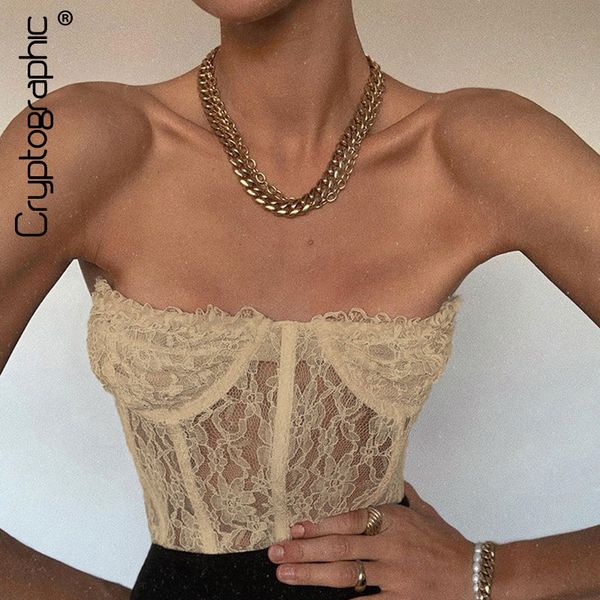 cryptographic strapless mesh lace sheer crop for women baless sleeveless cropped feminino underwear, Black;white
cryptographic strapless mesh lace sheer crop for women baless sleeveless cropped feminino underwear, Black;white