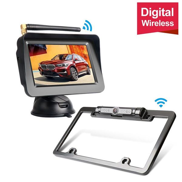 car video wireless rear view digital surveillance system 5 in high brightness monitor, license plate night vision 170d ip68 reverse camera
car video wireless rear view digital surveillance system 5 in high brightness monitor, license plate night vision 170d ip68 reverse camera