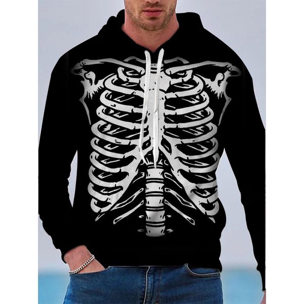 skeleton pattern men's 3d printing hoodie visual impact party punk gothic round neck sweatshirt hoodie, Black
skeleton pattern men's 3d printing hoodie visual impact party punk gothic round neck sweatshirt hoodie, Black