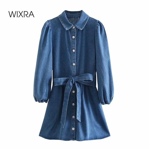 casual dresses wixra womens turn-down collar single breasted button lace up sashes solid denim mini a-line dress ladies 2021 spring summer, Black;gray
casual dresses wixra womens turn-down collar single breasted button lace up sashes solid denim mini a-line dress ladies 2021 spring summer, Black;gray