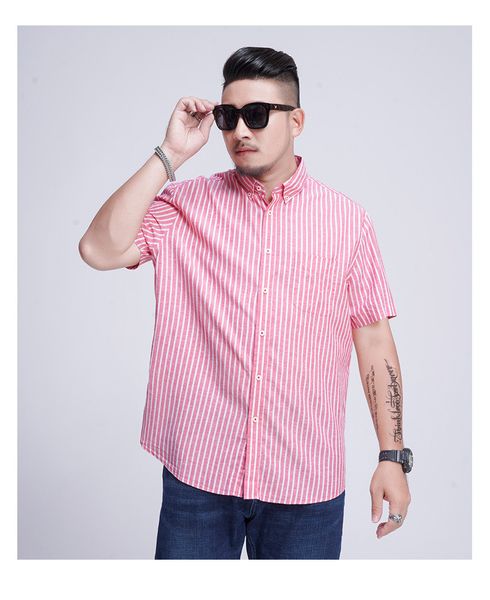 men's short-sleeved shirts business stripe fashion oversized plus size man shirt summer business casual clothes mens short sleeves, White;black
men's short-sleeved shirts business stripe fashion oversized plus size man shirt summer business casual clothes mens short sleeves, White;black