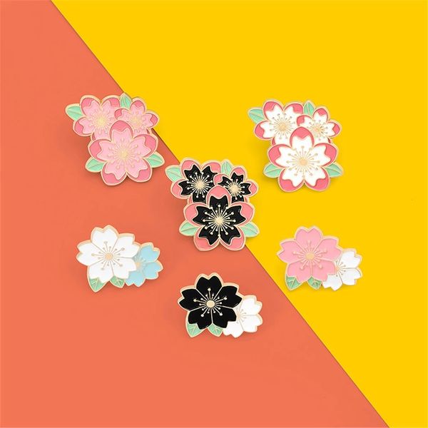 fashion sakura enamel pin custom pink white cherry blossom brooches bag lapel pin cartoon flowers badge jewelry gift, Gray
fashion sakura enamel pin custom pink white cherry blossom brooches bag lapel pin cartoon flowers badge jewelry gift, Gray