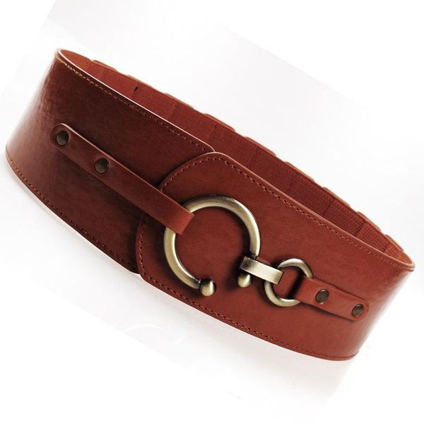 belts luxury vintage cummerbunds large fake pin buckle decorative wide for women dresses female pu leather elastic waist belt, Black;brown
belts luxury vintage cummerbunds large fake pin buckle decorative wide for women dresses female pu leather elastic waist belt, Black;brown