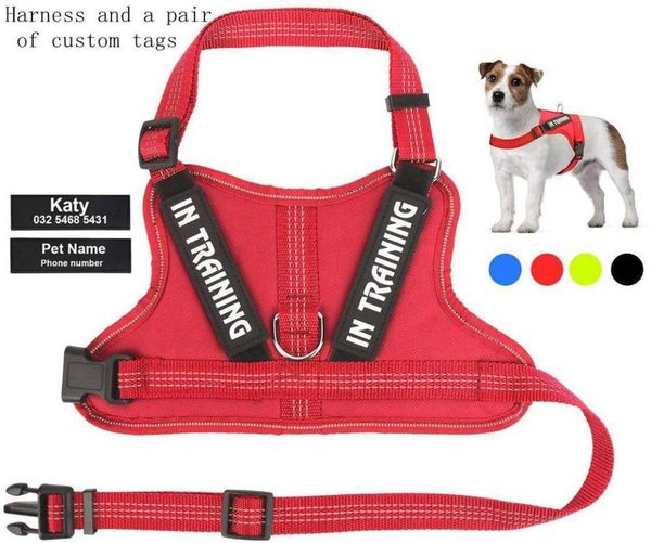 dog collars & leashes reflective harness breathable pet vest chest strap with customizable labels sticker dogs supplies drop
dog collars & leashes reflective harness breathable pet vest chest strap with customizable labels sticker dogs supplies drop