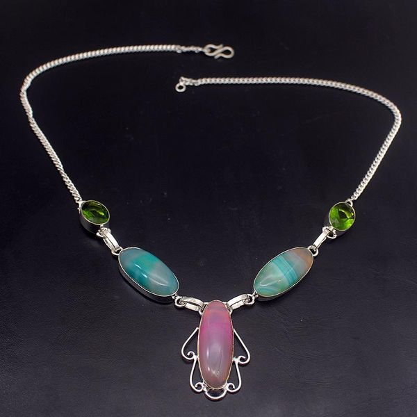 gorgeous glossy botswanaagate green peridot 925 sterling silver women necklace 19 inches vc12 chokers, Golden;silver
gorgeous glossy botswanaagate green peridot 925 sterling silver women necklace 19 inches vc12 chokers, Golden;silver