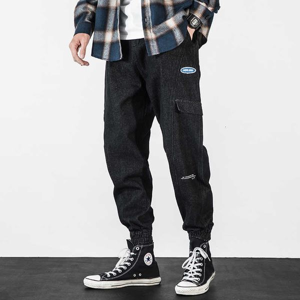 fashion streetwear men jeans loose fit retro vintage designer denim cargo pants hip hop joggers wide leg trousers, Blue
fashion streetwear men jeans loose fit retro vintage designer denim cargo pants hip hop joggers wide leg trousers, Blue