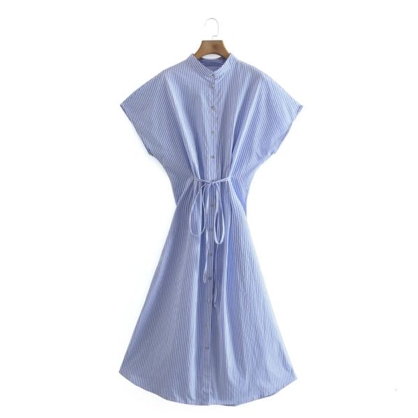 summer women raglan sleeve striped midi shirt dress female stand collar clothes casual lady loose vestido d7655 210430, Black;gray
summer women raglan sleeve striped midi shirt dress female stand collar clothes casual lady loose vestido d7655 210430, Black;gray
