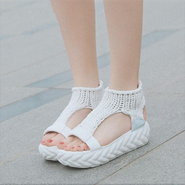sandals fashion women's platform knitting wool peep toe white black ladies shoes gladiator women summer
sandals fashion women's platform knitting wool peep toe white black ladies shoes gladiator women summer