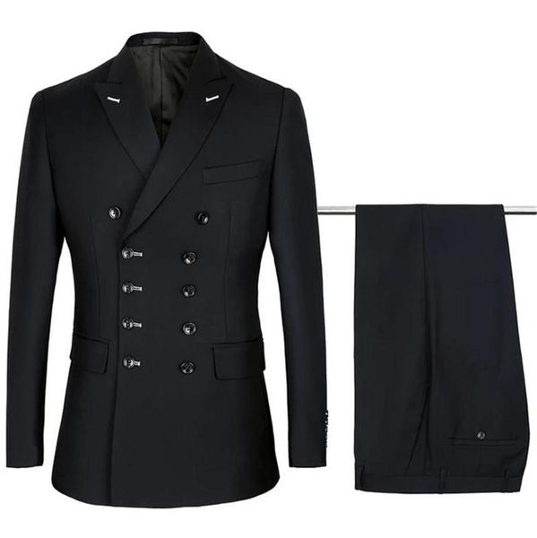 men's suits & blazers fashion custom made double breasted men suit 2021 black formal business wedding tuxedos (jacket+pants), White;black
men's suits & blazers fashion custom made double breasted men suit 2021 black formal business wedding tuxedos (jacket+pants), White;black