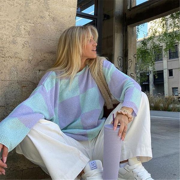 women's sweaters autumn chess mesh printing y2k casual woman's nightgown the-neck long sleeve vintage jumpers soft pullovers loose, White;black
women's sweaters autumn chess mesh printing y2k casual woman's nightgown the-neck long sleeve vintage jumpers soft pullovers loose, White;black