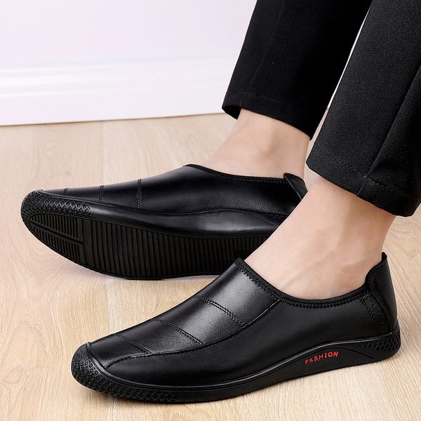 genuine leather casual shoes men spring and autumn slip-on loafers soft british style luxury quality moccasins business shoes, Black
genuine leather casual shoes men spring and autumn slip-on loafers soft british style luxury quality moccasins business shoes, Black